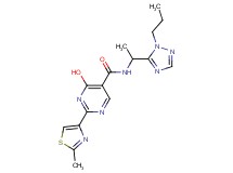 4-hydroxy-2-(2-methyl-1,3-thiazol-4-yl)-N-[1-(1-propyl-1H-1,2,4-triazol-5-yl)ethyl]pyrimidine-5-carboxamide