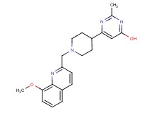 6-{1-[(8-methoxy-2-quinolinyl)methyl]-4-piperidinyl}-2-methyl-4-pyrimidinol