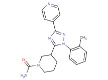 3-[1-(2-methylphenyl)-3-pyridin-4-yl-1H-1,2,4-triazol-5-yl]piperidine-1-carboxamide