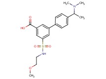 4'-[1-(dimethylamino)ethyl]-5-{[(2-methoxyethyl)amino]sulfonyl}biphenyl-3-carboxylic acid