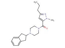 1-(2,3-dihydro-1H-inden-2-yl)-4-[(1-methyl-3-propyl-1H-pyrazol-5-yl)carbonyl]piperazine