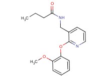 N-{[2-(2-methoxyphenoxy)-3-pyridinyl]methyl}butanamide