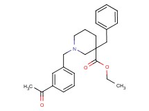 ethyl 1-(3-acetylbenzyl)-3-benzyl-3-piperidinecarboxylate