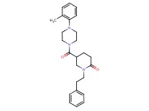 5-{[4-(2-methylphenyl)-1-piperazinyl]carbonyl}-1-(2-phenylethyl)-2-piperidinone