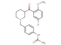 N-(4-{[3-(5-chloro-2-methoxybenzoyl)-1-piperidinyl]methyl}phenyl)acetamide
