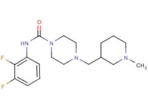 N-(2,3-difluorophenyl)-4-[(1-methylpiperidin-3-yl)methyl]piperazine-1-carboxamide