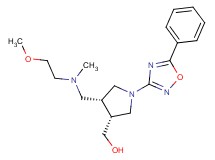 [(3R*,4R*)-4-{[(2-methoxyethyl)(methyl)amino]methyl}-1-(5-phenyl-1,2,4-oxadiazol-3-yl)pyrrolidin-3-yl]methanol