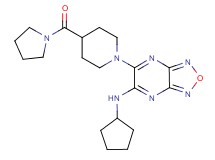 N-cyclopentyl-6-[4-(1-pyrrolidinylcarbonyl)-1-piperidinyl][1,2,5]oxadiazolo[3,4-b]pyrazin-5-amine