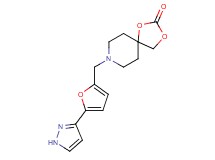 8-{[5-(1H-pyrazol-3-yl)-2-furyl]methyl}-1,3-dioxa-8-azaspiro[4.5]decan-2-one formate