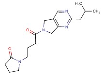 1-[4-(2-isobutyl-5,7-dihydro-6H-pyrrolo[3,4-d]pyrimidin-6-yl)-4-oxobutyl]pyrrolidin-2-one
