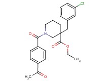 ethyl 1-(4-acetylbenzoyl)-3-(3-chlorobenzyl)-3-piperidinecarboxylate