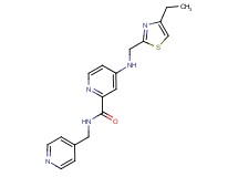 4-{[(4-ethyl-1,3-thiazol-2-yl)methyl]amino}-N-(4-pyridinylmethyl)-2-pyridinecarboxamide