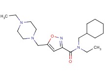 N-(cyclohexylmethyl)-N-ethyl-5-[(4-ethylpiperazin-1-yl)methyl]isoxazole-3-carboxamide