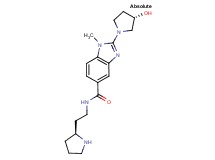 2-[(3S)-3-hydroxy-1-pyrrolidinyl]-1-methyl-N-{2-[(2S)-2-pyrrolidinyl]ethyl}-1H-benzimidazole-5-carboxamide dihydrochloride