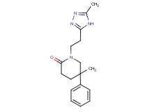 5-methyl-1-[2-(5-methyl-4H-1,2,4-triazol-3-yl)ethyl]-5-phenylpiperidin-2-one