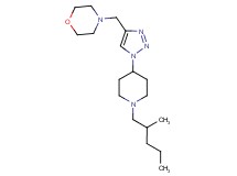 4-({1-[1-(2-methylpentyl)piperidin-4-yl]-1H-1,2,3-triazol-4-yl}methyl)morpholine