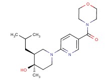 (3S*,4R*)-3-isobutyl-4-methyl-1-[5-(morpholin-4-ylcarbonyl)pyridin-2-yl]piperidin-4-ol