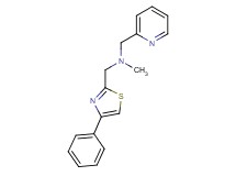 N-methyl-1-(4-phenyl-1,3-thiazol-2-yl)-N-(pyridin-2-ylmethyl)methanamine