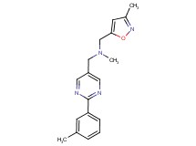 N-methyl-1-(3-methylisoxazol-5-yl)-N-{[2-(3-methylphenyl)pyrimidin-5-yl]methyl}methanamine