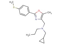 (cyclopropylmethyl)({5-methyl-2-[4-(methylthio)phenyl]-1,3-oxazol-4-yl}methyl)propylamine