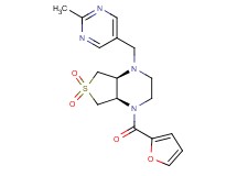 (4aS*,7aR*)-1-(2-furoyl)-4-[(2-methyl-5-pyrimidinyl)methyl]octahydrothieno[3,4-b]pyrazine 6,6-dioxide
