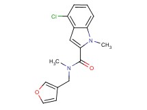 4-chloro-N-(3-furylmethyl)-N,1-dimethyl-1H-indole-2-carboxamide
