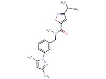 N-[3-(3,5-dimethyl-1H-pyrazol-1-yl)benzyl]-3-isopropyl-N-methyl-5-isoxazolecarboxamide