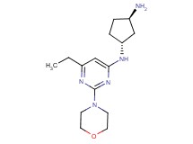 [rel-(1R,3R)-3-aminocyclopentyl][6-ethyl-2-(4-morpholinyl)-4-pyrimidinyl]amine dihydrochloride