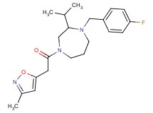 1-(4-fluorobenzyl)-2-isopropyl-4-[(3-methylisoxazol-5-yl)acetyl]-1,4-diazepane
