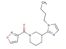 3-(1-butyl-1H-imidazol-2-yl)-1-(3-isoxazolylcarbonyl)piperidine