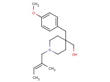 {4-(4-methoxybenzyl)-1-[(2E)-2-methyl-2-buten-1-yl]-4-piperidinyl}methanol
