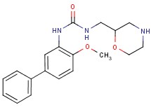 N-(4-methoxy-3-biphenylyl)-N'-(2-morpholinylmethyl)urea hydrochloride