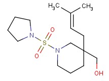 [3-(3-methyl-2-buten-1-yl)-1-(1-pyrrolidinylsulfonyl)-3-piperidinyl]methanol