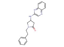 1-(2-phenylethyl)-4-(quinoxalin-2-ylamino)pyrrolidin-2-one