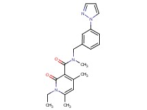1-ethyl-N,4,6-trimethyl-2-oxo-N-[3-(1H-pyrazol-1-yl)benzyl]-1,2-dihydro-3-pyridinecarboxamide