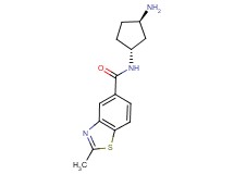 N-[rel-(1R,3R)-3-aminocyclopentyl]-2-methyl-1,3-benzothiazole-5-carboxamide hydrochloride