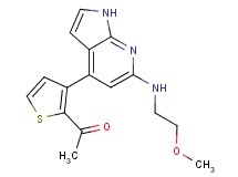 1-(3-{6-[(2-methoxyethyl)amino]-1H-pyrrolo[2,3-b]pyridin-4-yl}-2-thienyl)ethanone