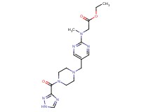ethyl [methyl(5-{[4-(1H-1,2,4-triazol-3-ylcarbonyl)piperazin-1-yl]methyl}pyrimidin-2-yl)amino]acetate