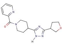 2-({4-[3-(tetrahydrofuran-3-yl)-1H-1,2,4-triazol-5-yl]piperidin-1-yl}carbonyl)pyridine
