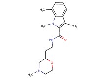 1,3,7-trimethyl-N-[2-(4-methylmorpholin-2-yl)ethyl]-1H-indole-2-carboxamide