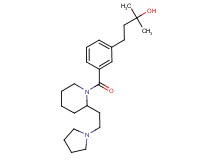 2-methyl-4-[3-({2-[2-(1-pyrrolidinyl)ethyl]-1-piperidinyl}carbonyl)phenyl]-2-butanol