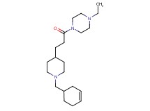 1-{3-[1-(3-cyclohexen-1-ylmethyl)-4-piperidinyl]propanoyl}-4-ethylpiperazine