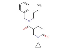 N-benzyl-N-butyl-1-cyclopropyl-6-oxo-3-piperidinecarboxamide