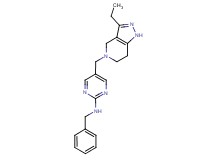 N-benzyl-5-[(3-ethyl-1,4,6,7-tetrahydro-5H-pyrazolo[4,3-c]pyridin-5-yl)methyl]pyrimidin-2-amine