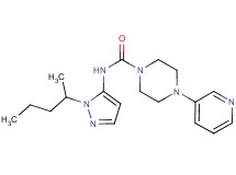 N-[1-(1-methylbutyl)-1H-pyrazol-5-yl]-4-pyridin-3-ylpiperazine-1-carboxamide