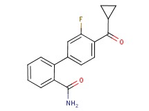 4'-(cyclopropylcarbonyl)-3'-fluorobiphenyl-2-carboxamide