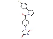 1-(4-{[2-(4-fluorophenyl)-1-pyrrolidinyl]carbonyl}phenyl)-2,4-imidazolidinedione