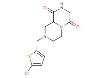 8-[(5-chloro-2-thienyl)methyl]tetrahydro-2H-pyrazino[1,2-a]pyrazine-1,4(3H,6H)-dione