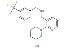 1-[3-({[3-(trifluoromethyl)benzyl]amino}methyl)-2-pyridinyl]-3-piperidinol