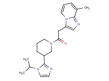 3-{2-[3-(1-isopropyl-1H-imidazol-2-yl)piperidin-1-yl]-2-oxoethyl}-8-methylimidazo[1,2-a]pyridine